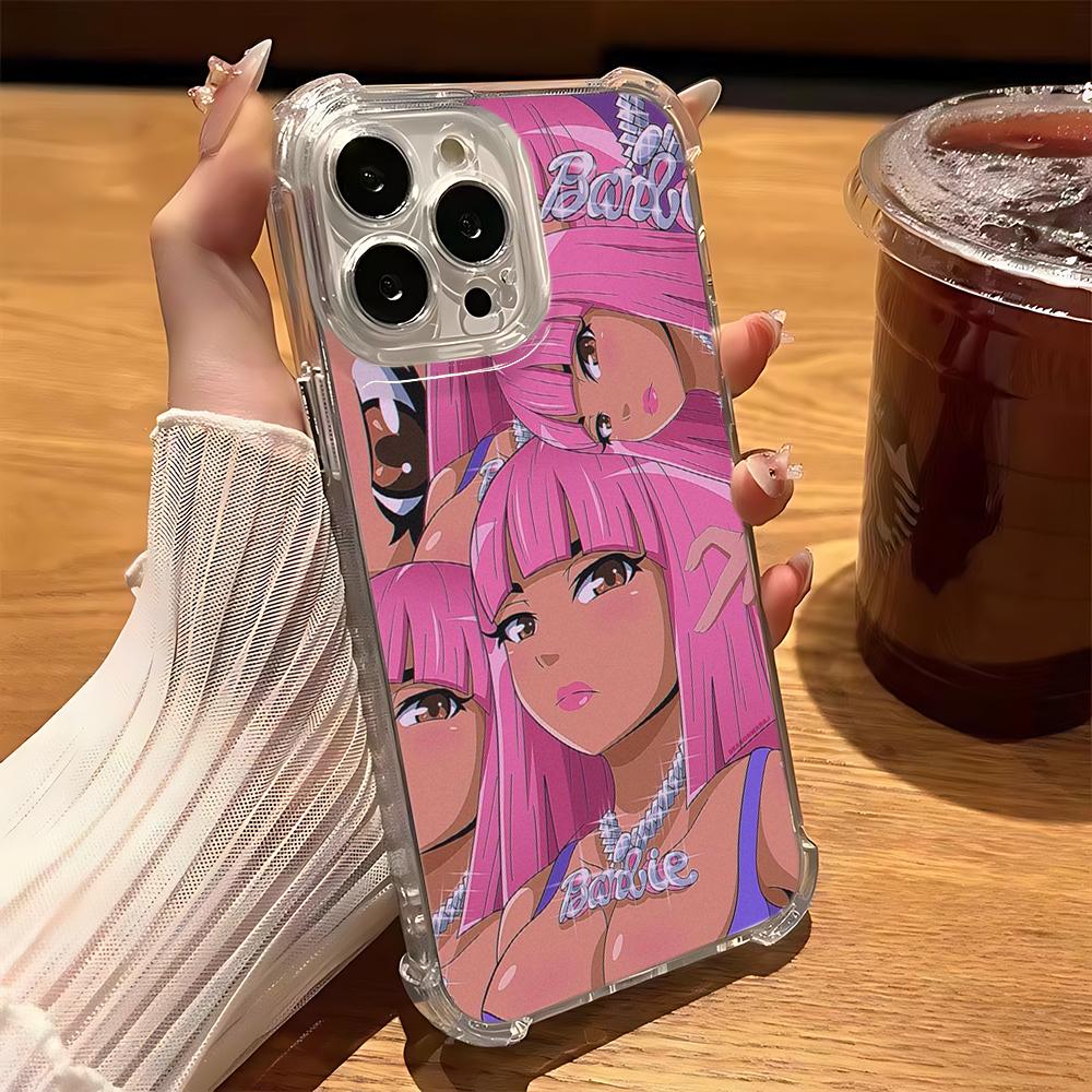 Nicki Minaj Rapper Pink Friday 2 Phone Case For iPhone 16 15 14 13 12 11 Mini Pro Max XR XSMax Plus Anti Fall Transparent Cover