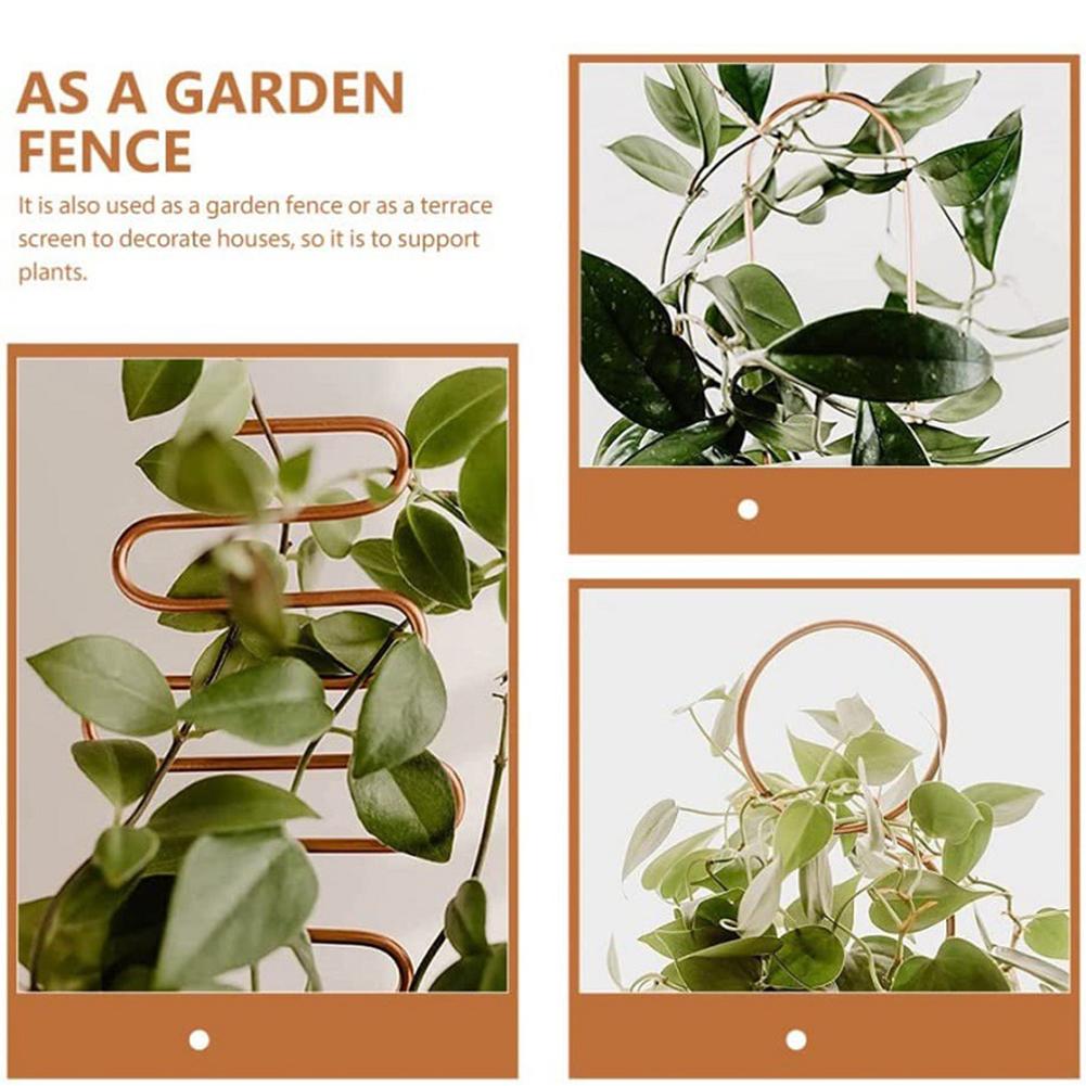 Small Metal Trellis For Potted Plants Robustness & Durable For Indoor Flower Pot Wwo66