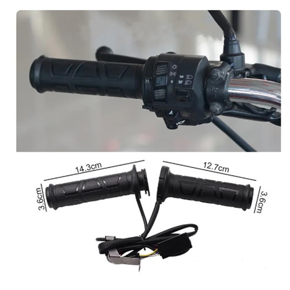 QBLIT 2pcs 7/8 Bi-Heated Handlebar Electric Hot Grip Handlebar By Accessories