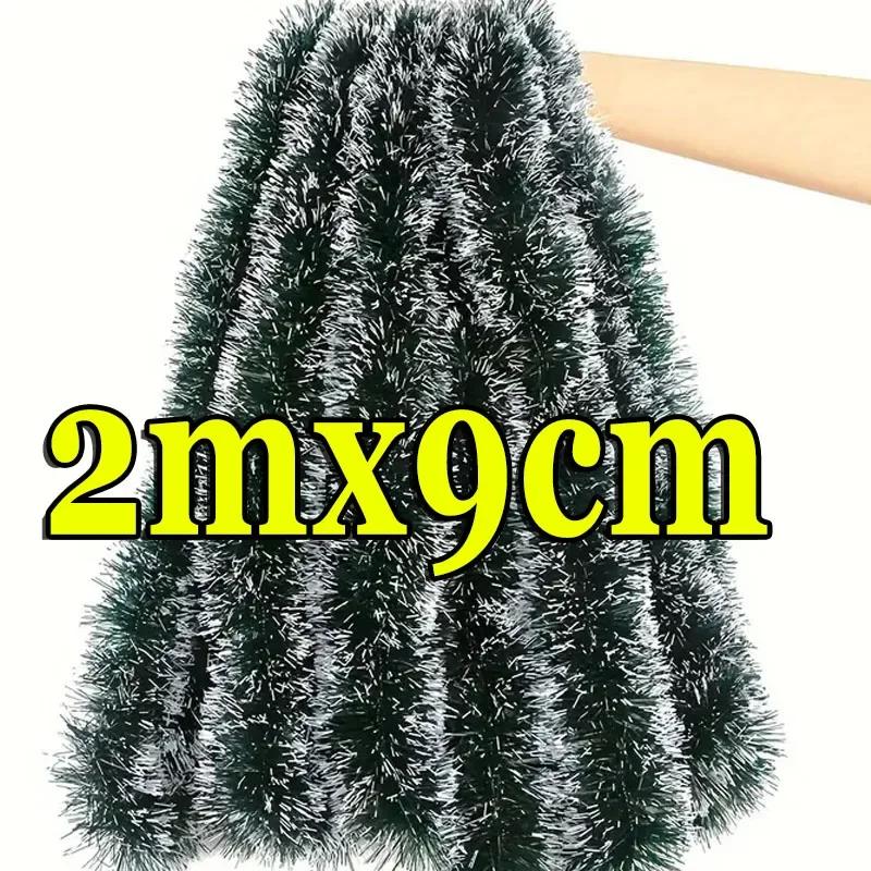 Christmas Tinsel Garlands Decoration Bar Tops Ribbon Garland with Bowknot Xmas Tree Ornaments Party Home Decor Pendant Prop