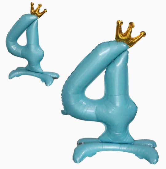 Blue Standing Number Foil for Birthday Party Decoration, Large Aluminum Mylar