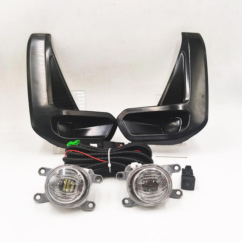 Car Front Bumper Fog Lamp Driving Light with Cable Bezel Foglight Auto Lighting For Toyota Hilux Revo Rocco