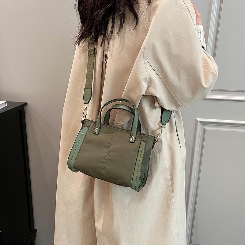 Casual Nylon Bag Women's New Fashion Messenger Bag Solid Color Handbag Tote Bag