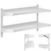 Double Adjustable Wall-hung Catering Shelf STEEL 100 X 40 Cm