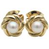 Used Pierce K18 Yellow gold/Pearl 1.9g Yellow Gold Jewelry