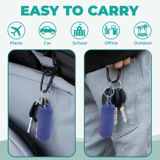 Spiky Grippie Stim Fidget Toy with Keychain, Stress Relief Tool for Teens & Adults