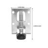 2Pcs Adjustable Furniture Feet Levelers Metal Cabinet Leg Leveler for Uneven Floors Wardrobe Cabinet Table Workbench Stability