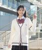Lined School High Middle Popular High School Thin White X Pink M [Konomi] Cardigan, Women's, Cotton, Uniform, Cardigan, Spring, School, Ladies,
