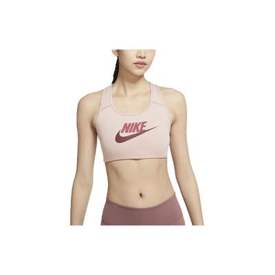Color Block Logo High Support One Piece Padded Printed Sports Bra Women Underwear Oxford-Pink DM0580-601