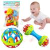 Hand Grip Rod Musical Instrument Toys Non-Toxic Hand Bell Toys Baby Rattle  Ability Training