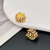 Spring Trendy Temperament Ear Buckle Fashion Stud Earrings Zircon Inlaid With Diamonds Earrings Earrings