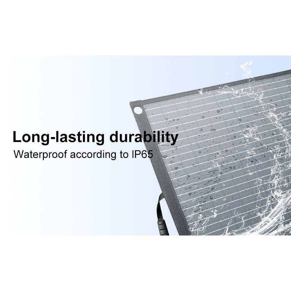 Portable 400W Foldable Solar Panel with ETFE, High Efficiency 24% Monocrystalline Solar Charger for Outdoor Camping