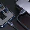 Cable for fast charging and data transfer USB Iphone Lightning 24A 2m black