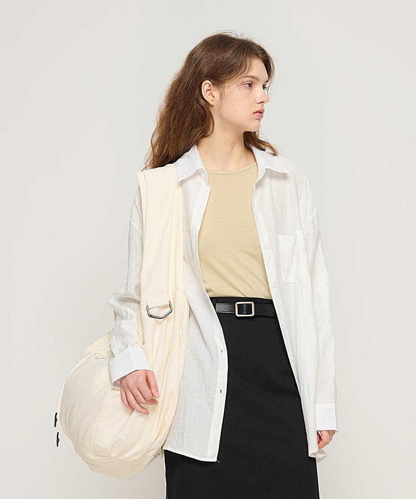 Cargobros For Woman Street Oversized Crossbody Shoulder Bag (Ivory)