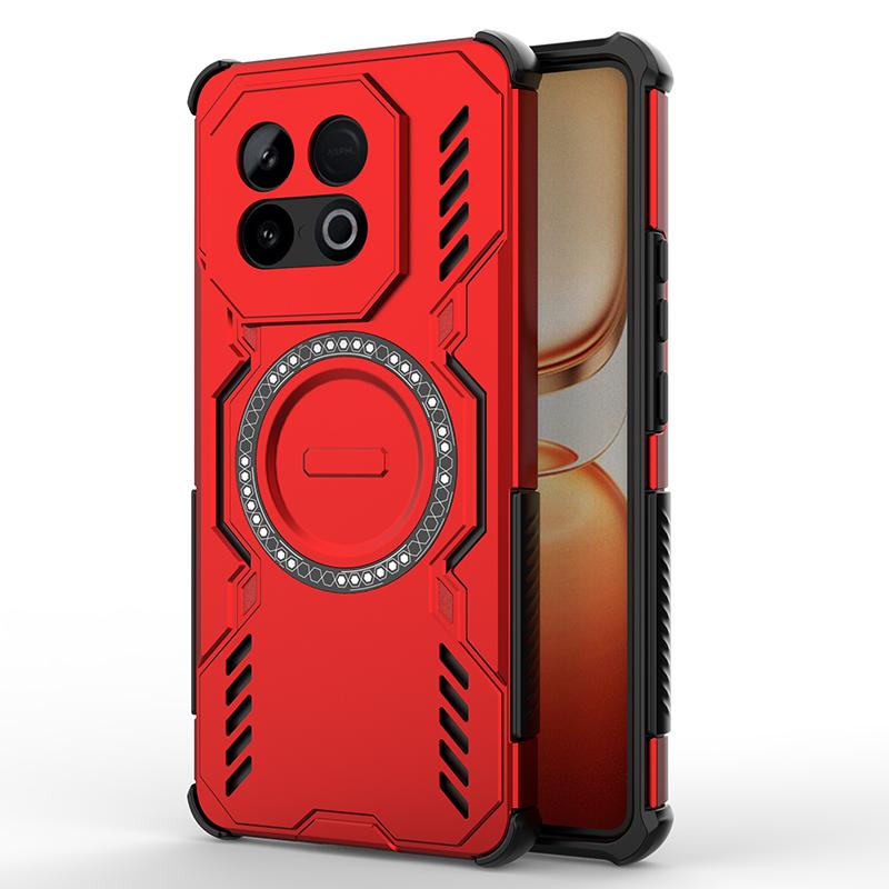KEYSION Hollow Heat Dissipation Case for IQOO Z10 Turbo Pro Magnetic Cooling Shockproof Phone Cover for for for IQOO Z10 Turbo
