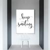 Inspirational quotes Poster Hand painted font canvas living room wall decorative painting art