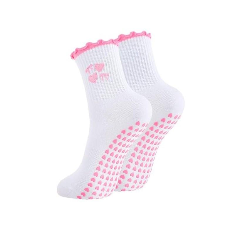 

Yoga Socks Women Autumn Winter Mid Calf Professional Non Slip Floor Socks Fitness Dance Pilates Sports Socks