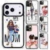 Baby Mother Brown Girl Family Phone Case For iPhone 17 16 15 14 13 12 11 Pro Max Plus 17Air Soft Silicone Cover