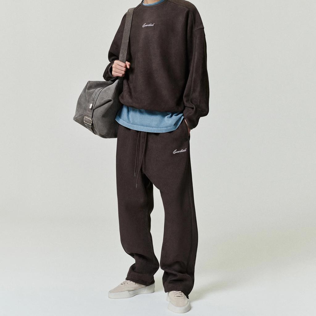 Fear of God Essentials Signature Relaxed W/Piping Pant Brown Unisex Bottoms 130SP262122F