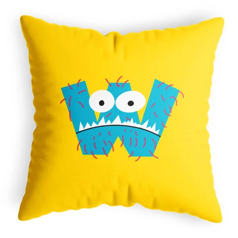 Cartoon Funny Animal Letter Pillowcase Home Decoration Children's Room Game Pillowcase Living Room Sofa Cushion Cover
