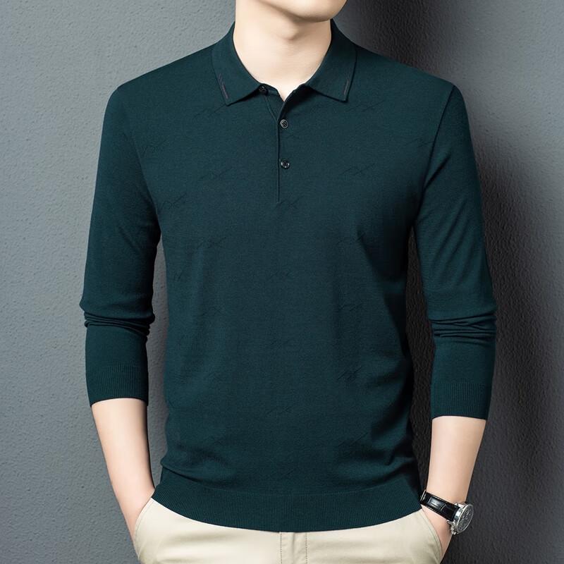 

Мужской вязаный свитер с длинным рукавом и воротником поло Yiliteng M