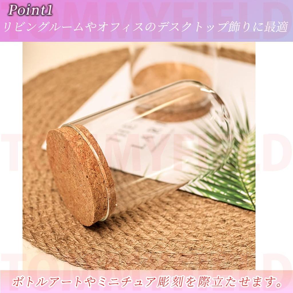 TOMMYFIELD Glass Dome with Clear Glass Cover and Cork Base for Home Decoration (Dome) [Parallel Import]