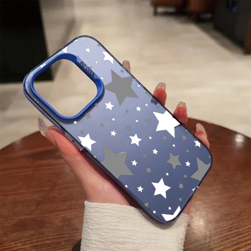 

Модный чехол со звездами для iPhone 16 Samsung A55 A35 S24 FE Xiaomi Redmi Note 13 Pro 14C Huawei Honor 200, противоударный бампер для телефона с защитой от царапин и полным покрытием Samsung S22