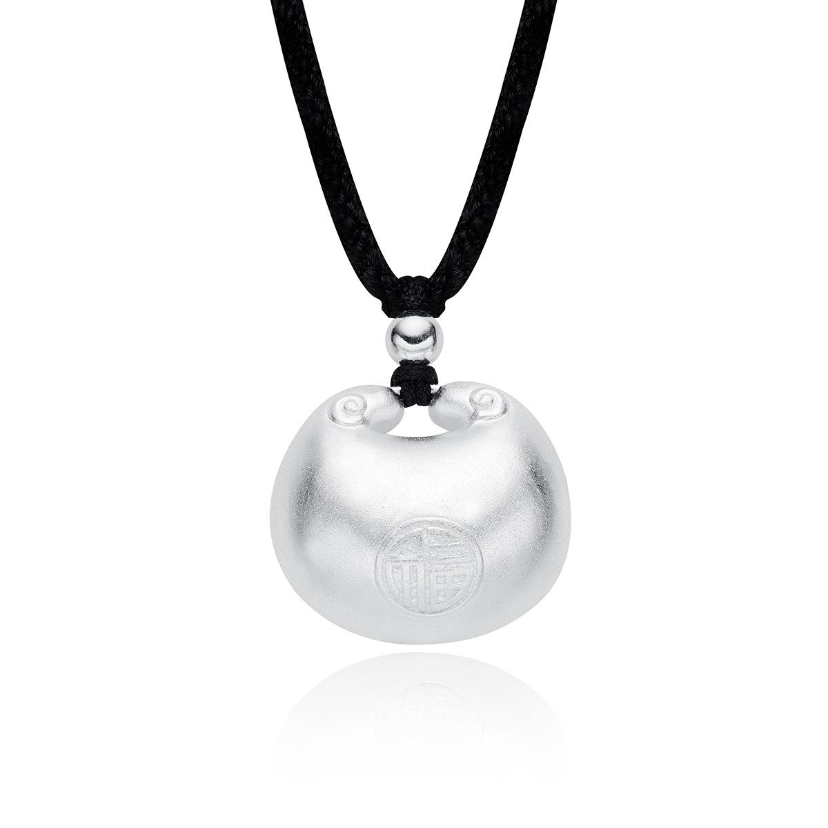 

Sterling Silver Fortune Ferris Wheel Necklace - Elegant Chinese Style Clavicle Chain for Women