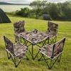 Outdoor Portable Camouflage 5-Piece Camping Table and Chair Set