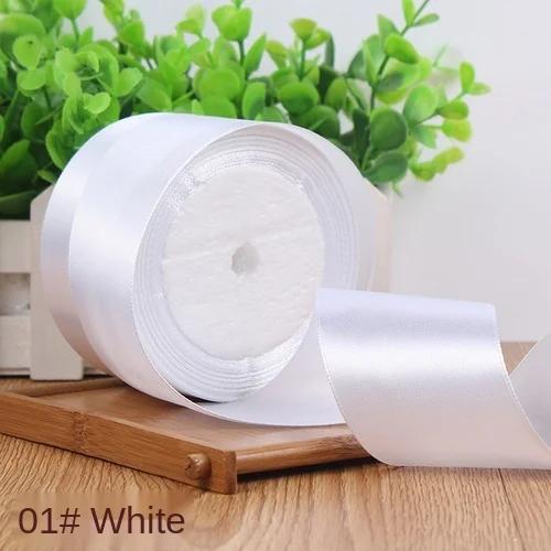 25Yards/Roll 6mm 10mm 15mm 20mm 25mm 40mm 50mm Silk Satin Ribbons for Gift Packing Christmas Party Decoration Fabric Crafts DIY
