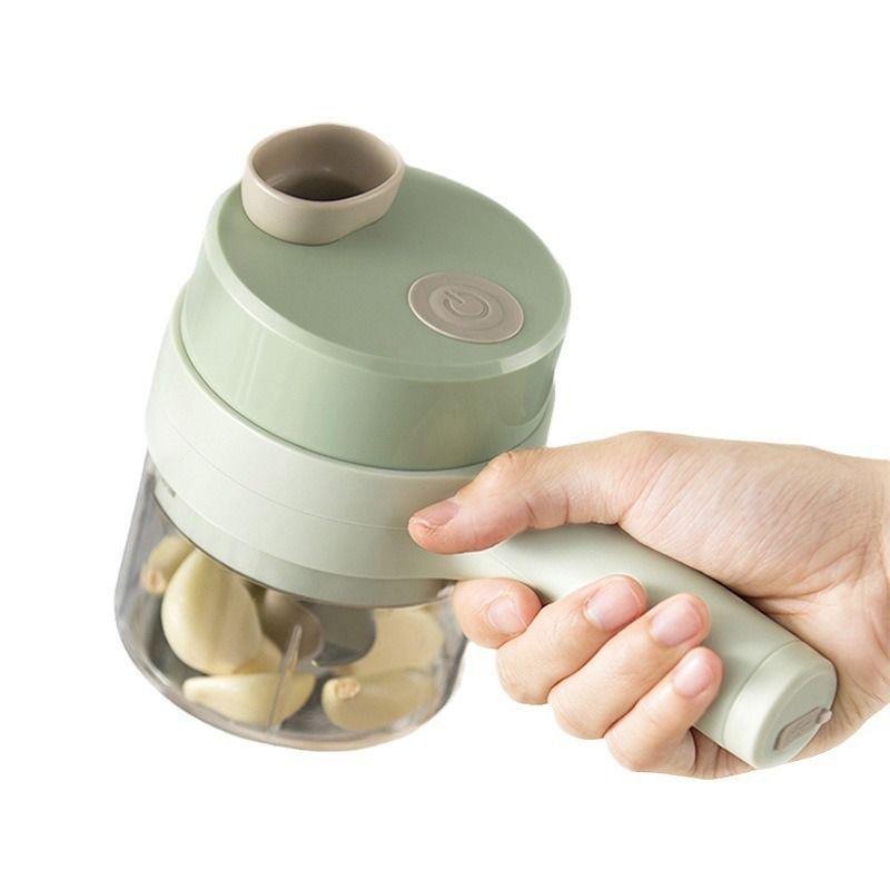 Gatling Electric Vegetable & Garlic Chopper: Multifunctional Kitchen Food Processor & Masher