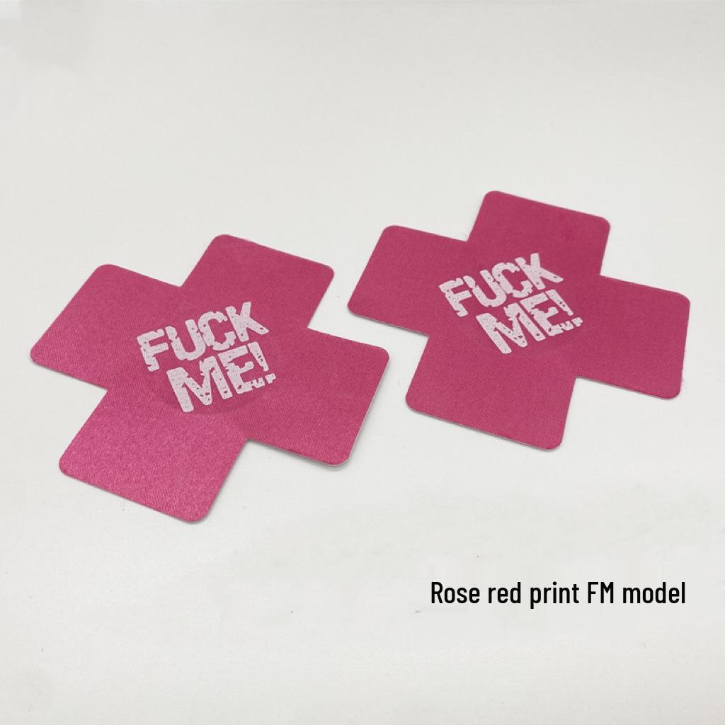 Leuchtende Erwachsenen-Kreuz-Brustwarzenabdeckungen - Unsichtbare, Anti-Piekser Einweg-Pasties