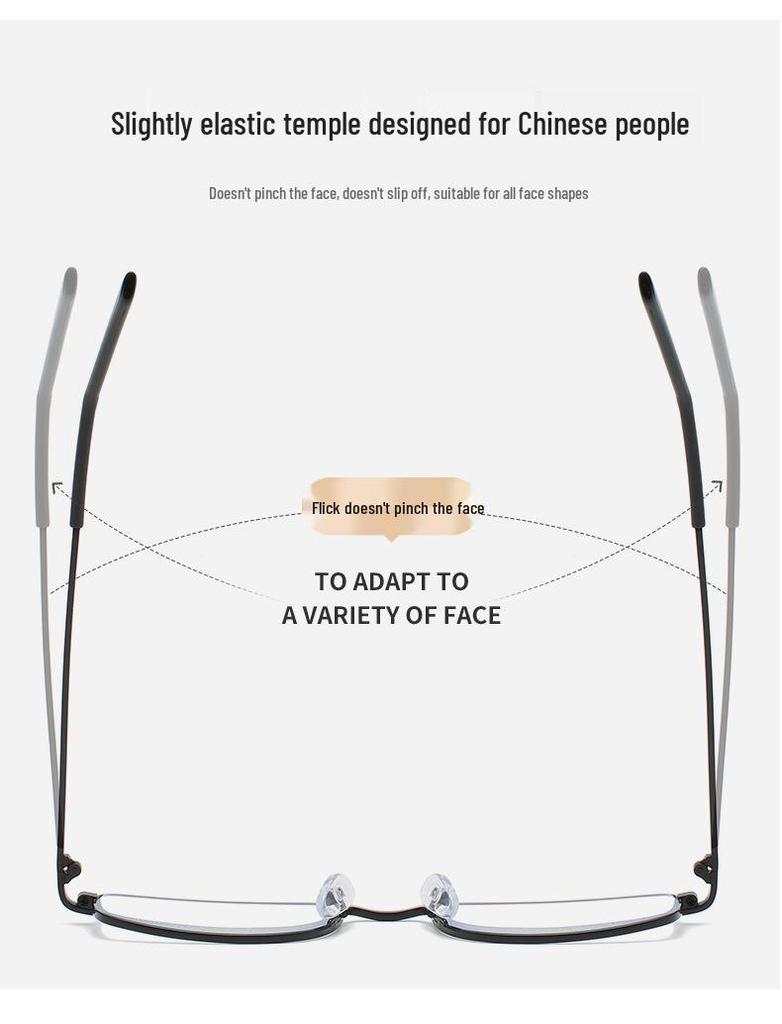 Stylish Black Frame Anti-Blue Light Reading Glasses for Women & Men