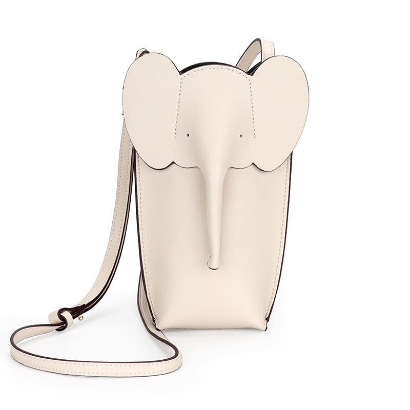 2024 New Mini Shoulder Bag 100% Genuine Leather Women Crossbody Phone Bags Fashion Elephant First Layer of Cowhide Purse Handbag