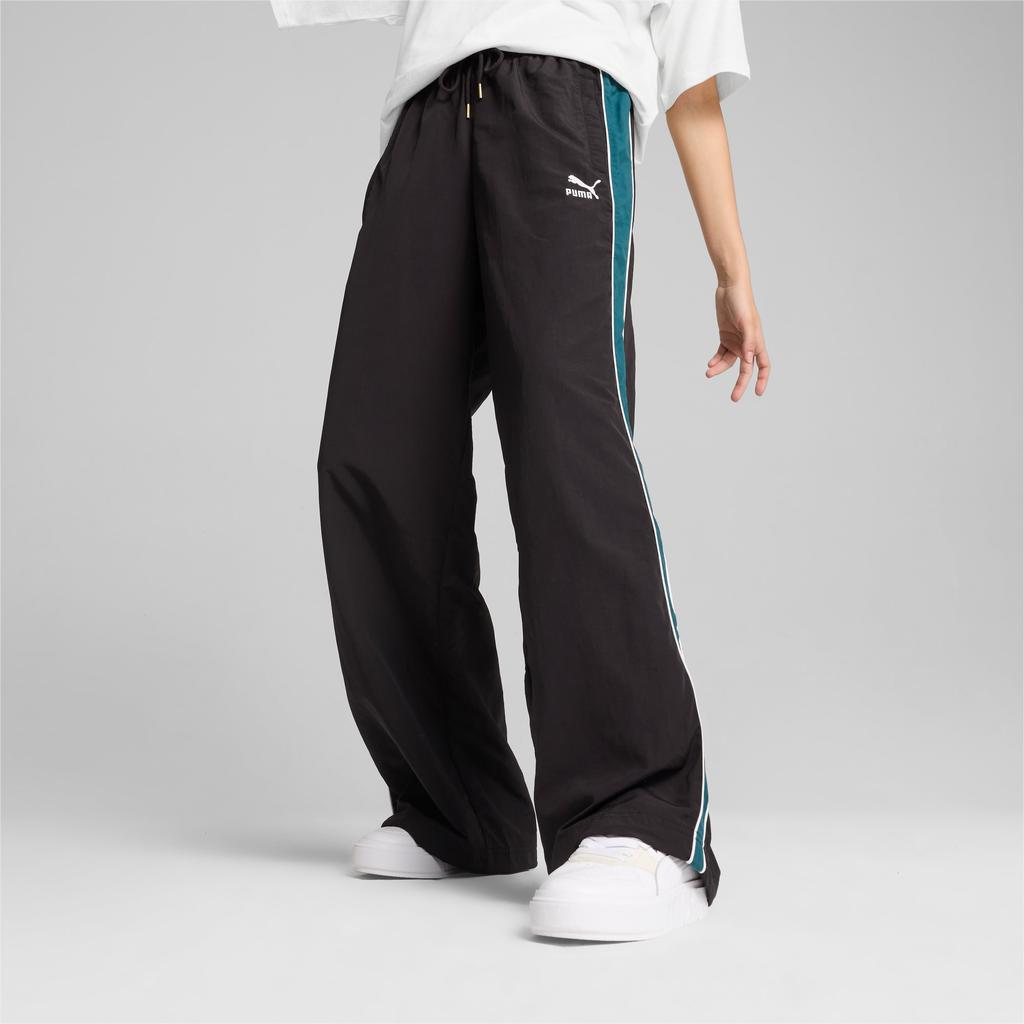 Puma Ss24 Play Loud T7 Series Color Block Logo Comfortable Soft Fashion Lace-Up Mid-Rise Retro Sports Long Pants Knitted Joggers 626720-01