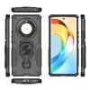 KEYSION Shockproof Armor Case for Honor X9b 5G Silicone+PC Upright Metal Live Ring Stand Phone Cover for Huawei Magic 6 Lite 5G