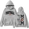 Unisex Graphic Print Hooded Sweatshirt Long Sleeve with Front Pocket for Everyday Wear
