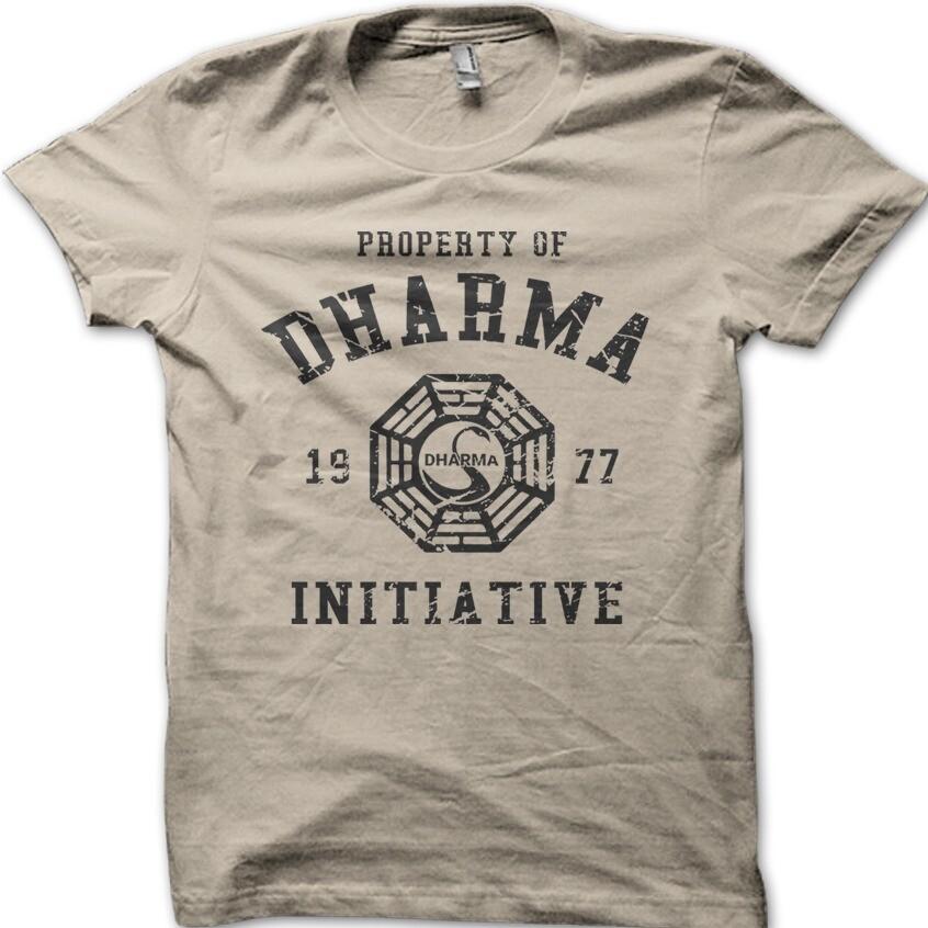 

DHARMA Initiative 1977 TV SHOW LOST printed cotton t-shirt 8997 S