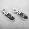 2Pcs 32mm Chrome Motorcycle Footpegs Footrest with Mount Fit For Honda GoldWing GL1500 GL1800