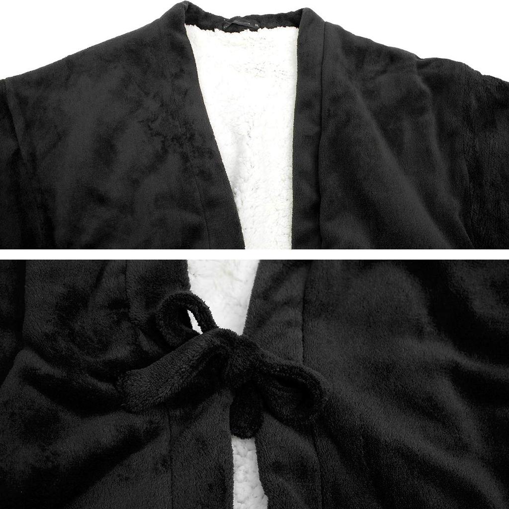 Einfarbige Männer Dotera Hanten (Chan-chanko Hanten), Übergröße, Warm, Flauschiges Boa-Futter, Kälteschutz, Loungewear, Unifarben, Größe 5L, Marineblau