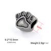 Teamer Stainless Steel Vintage Charms for Jewelry Making Lovely Antique Heart Daisy Puppy Paw Pendant Crafting Accessories