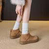 Women's shoes autumn and winter new real soft leather velvet warm high-top shoes women's cotton shoes snow boots Boken shoes