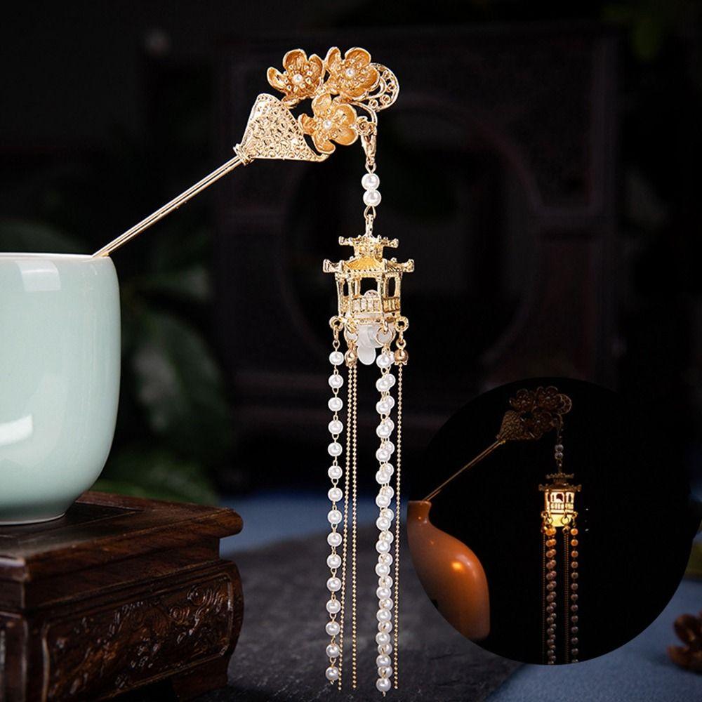 Hairpin Pearl Ancient Style Hairpin Chinese Style Headwear Girl Hair Accessories Hanfu Hair Sticks