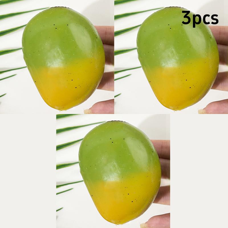 Creative Simulation Mango Squeezing Pinching Slow Rebound Mango Stress Release Sensory Tool Office Home Decor Kid Adult Gifts