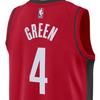 Nike NBA Swingman Jersey 22-23 Season Houston Rockets Jalen Green #4 Summer Sleeveless Basketball Vest Unisex Tops Red DN2006-659