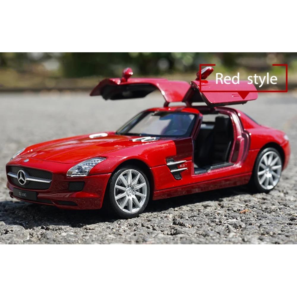 WELLY 1/24 Mercedes-Benz SLS AMG Alloy Car Model Diecasts & Toy Vehicles Collect Car Toy Boy Birthday Gifts