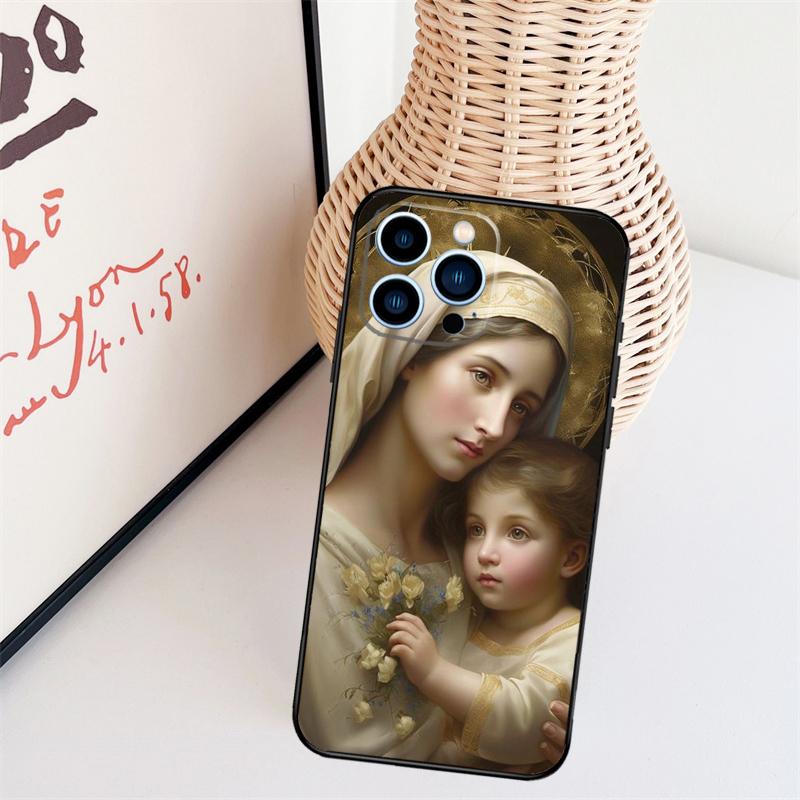 Virgin De Guadalupe Virgen Mary Phone Case For iPhone 17 Pro Max 14 13 12 11 15 16 Pro Max mini 15 16 Plus 16e Back Cover