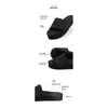 Indosol Plattform-Slipper Schwarz