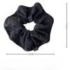 Vintage Blumige Mehrschichtige Scrunchies Premium Elastische Haargummis für Damen Niedriger Pferdeschwanzhalter Herbst Tägliches Haaraccessoire