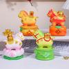 Random 1PC Cute Pony Ornament Kawaii Zodiac Horse Figurines Horse Mascot  Desktop Ornament